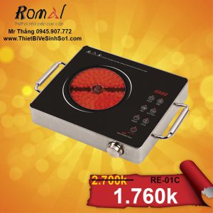 Bếp Hồng Ngoại Đơn ROMAL RE-01C